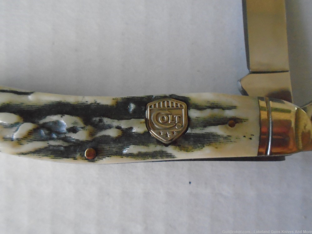 NIB New In Box COLT CT248 3 Blade Stag Handle Sowbelly Knife!-img-17