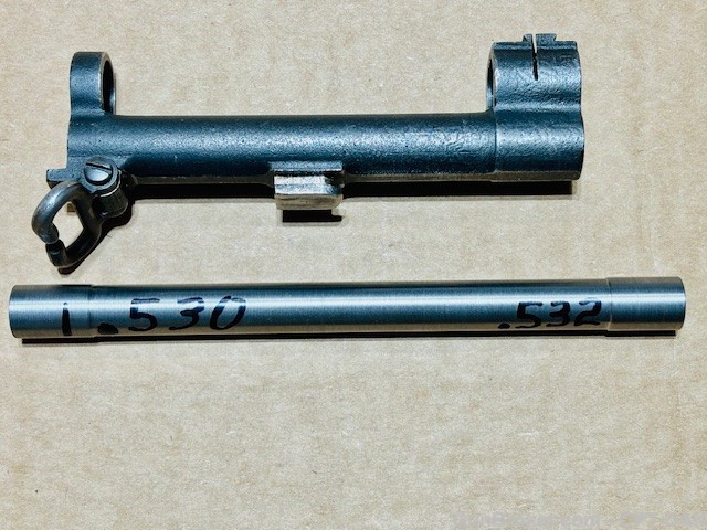 WWII M1 Garand EXPERIMENTAL SAW CUT gas cylinder VG CON                    -img-14