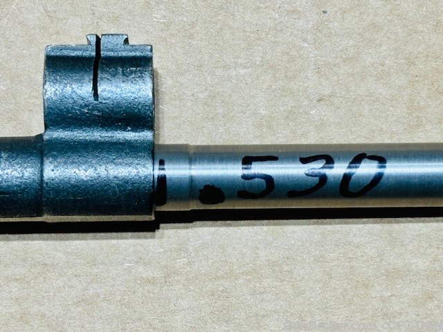 WWII M1 Garand EXPERIMENTAL SAW CUT gas cylinder VG CON                    -img-12