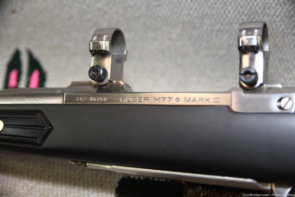 Ruger 77 Mark II rifle 30/06 Spfld w/Boat paddle stock Zytel as NEW condit-img-6