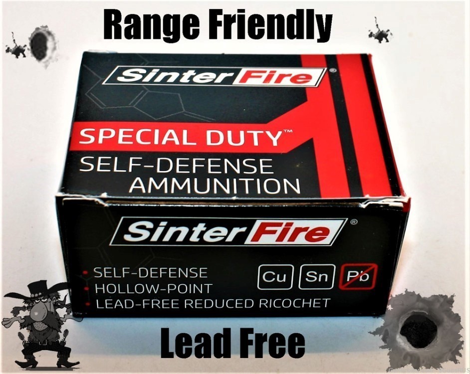 45 acp SinterFire SPECIAL DUTY JHP 45 Auto 155 Gr Personal Carry 20 RDS-img-2
