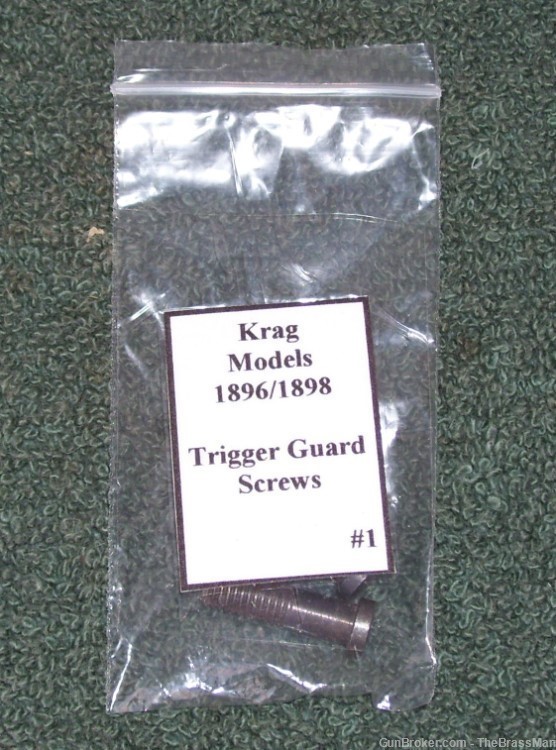 Krag Models 1896/1898 Original Trigger Guard Screw set  #1-img-0