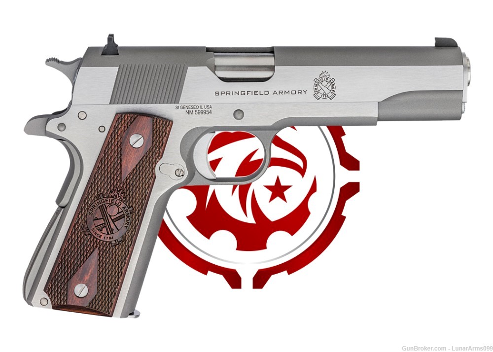 Springfield 1911 Mil-Spec Stainless Steel California Compliant CA-img-0