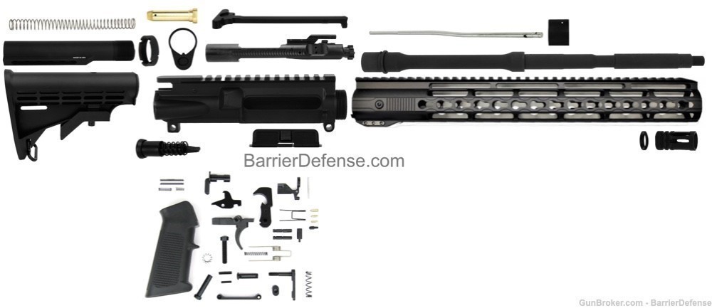 U-Build .223 WYLDE AR15 16" M4 Complete Kit KeyMod AR-15-img-0