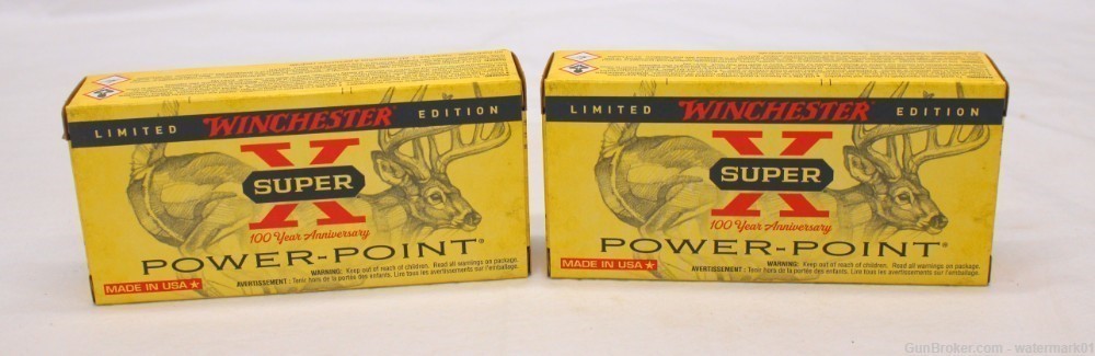 Winchester SUPER X 30-30 Win Ammo Lot 40rds 150gr. POWER-POINT 100th Anniv.-img-0
