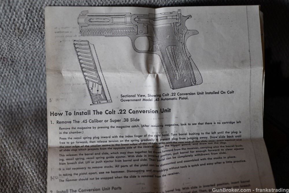 Colt 1911 National Match pre70 45acp Super gun w/22 Conv-img-26