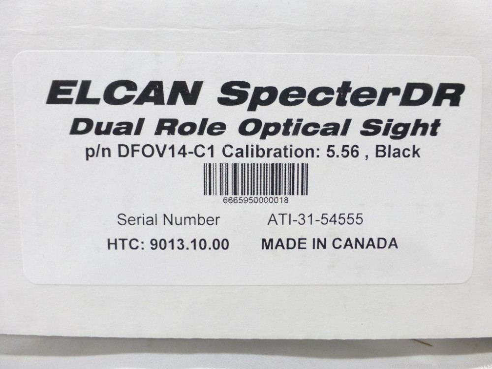 NIB Elcan SpecterDR 1-4x Dual FOV Optic 5.56 Calibrated DFOV14-C1-img-6