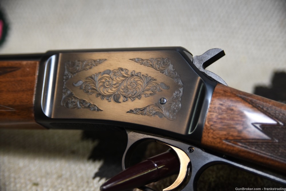 Browning BL-22 Deluxe rifle w/engravings 22 caliber as NEW condition-img-5