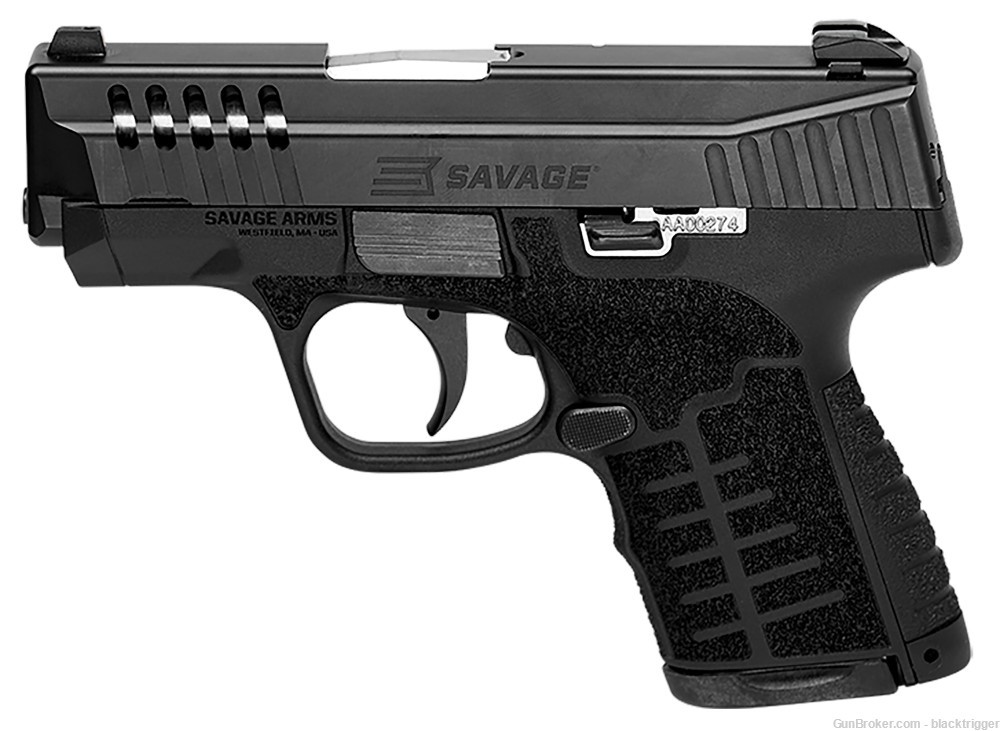 Savage 67035 Stance 9mm 3.2" 10+1/7+1 Black Polymer Frame Ported No Safety -img-2