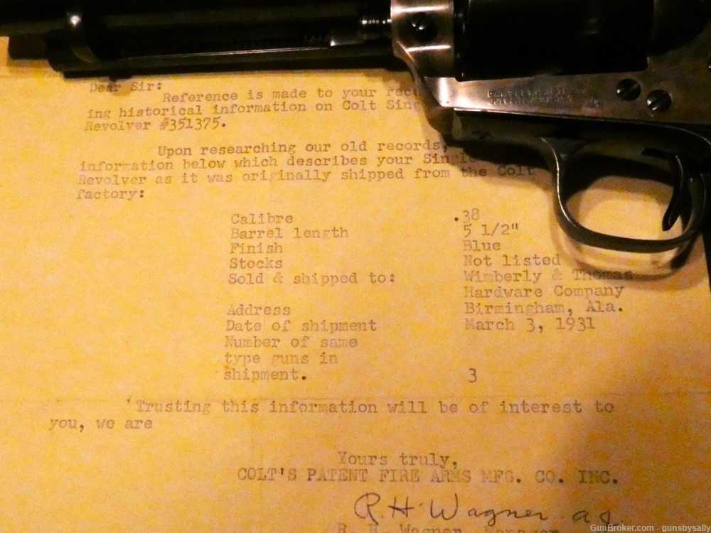 1 of 25 Colt 1st Gen Single Action Army .38 Special with Archive Letter SAA-img-10