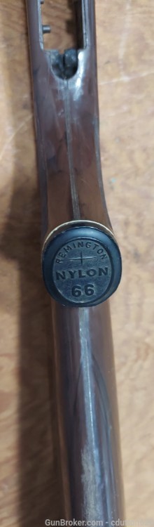 Remington Nylon 66 brown rifle stock. Damaged end cap.-img-5