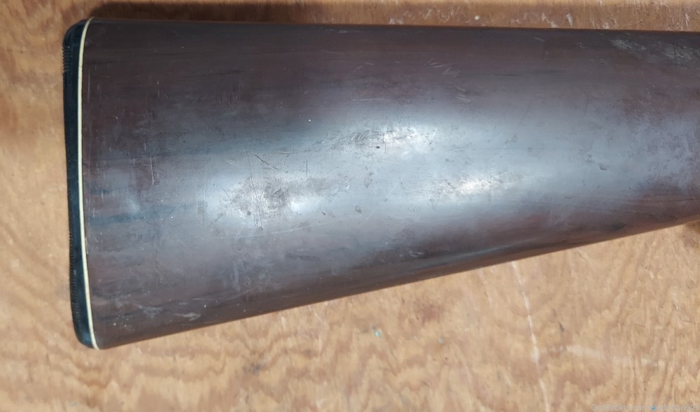 Remington Nylon 66 brown rifle stock. Damaged end cap.-img-3