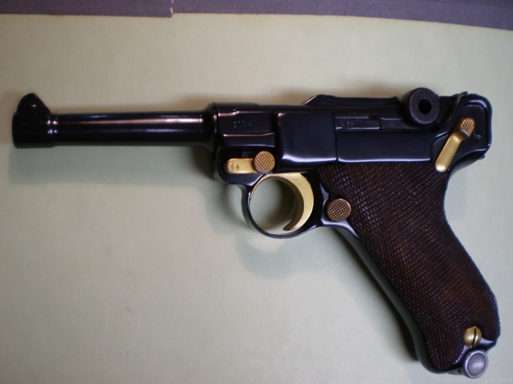 LUGER P-08, 1939 CODE 42, 9MM,  ALL MATCHING EXCEPT MAG, -img-0
