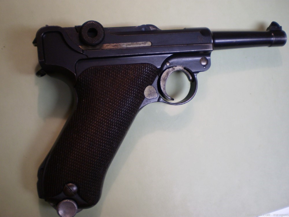 LUGER P-08, DWM. .30 CAL, RARE CODE Su 38 on right side of receiver, -img-1
