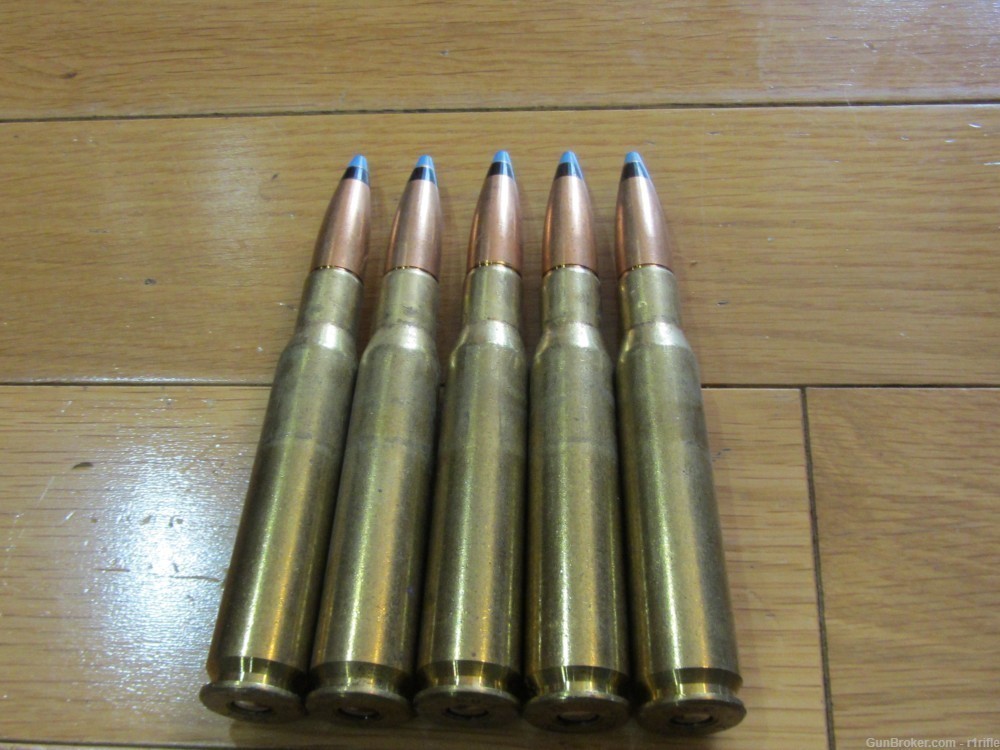 (5) Israeli .50 BMG Black & Blue Tip! The Real Deal! Action Packed!-img-0