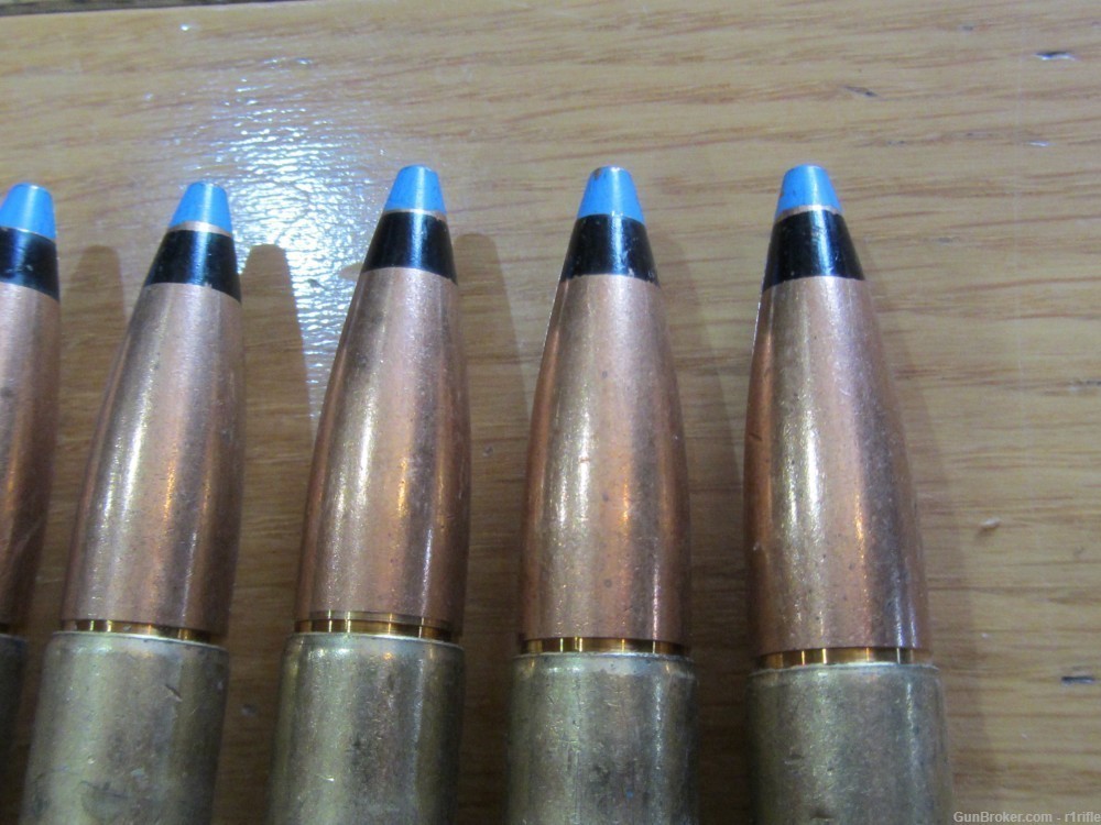 (5) Israeli .50 BMG Black & Blue Tip! The Real Deal! Action Packed!-img-3
