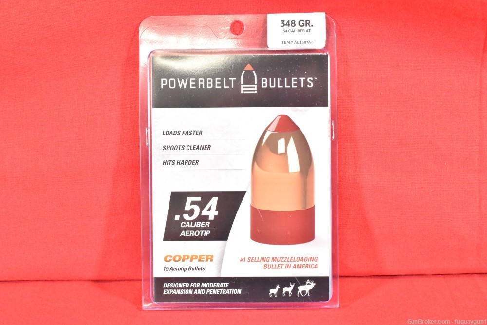 Powerbelt 54 Caliber Bullets 348 GR Powerbelt 15CT-img-2