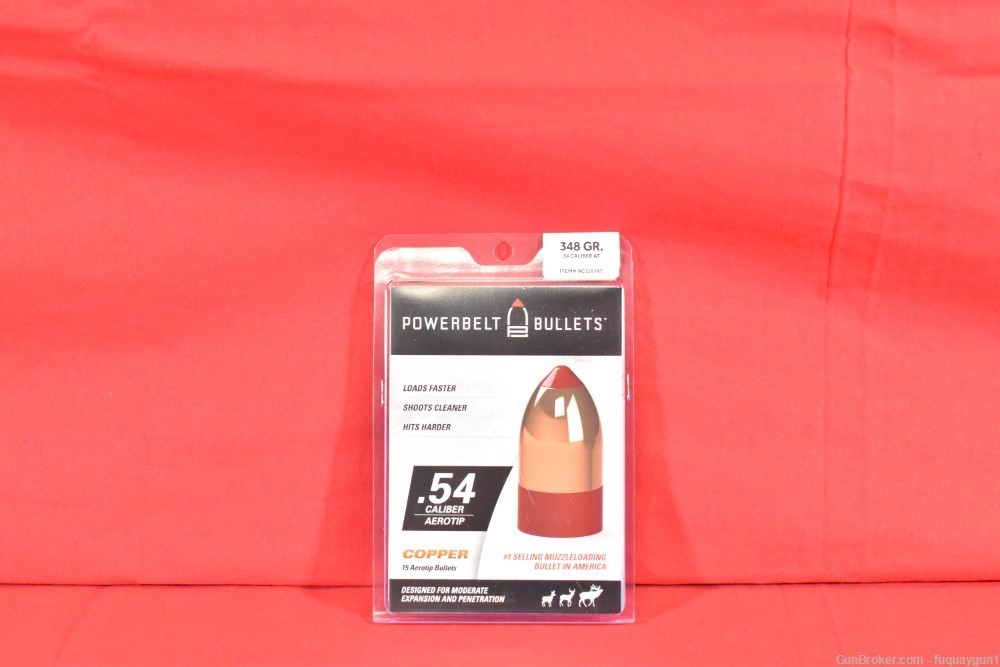 Powerbelt 54 Caliber Bullets 348 GR Powerbelt 15CT-img-1