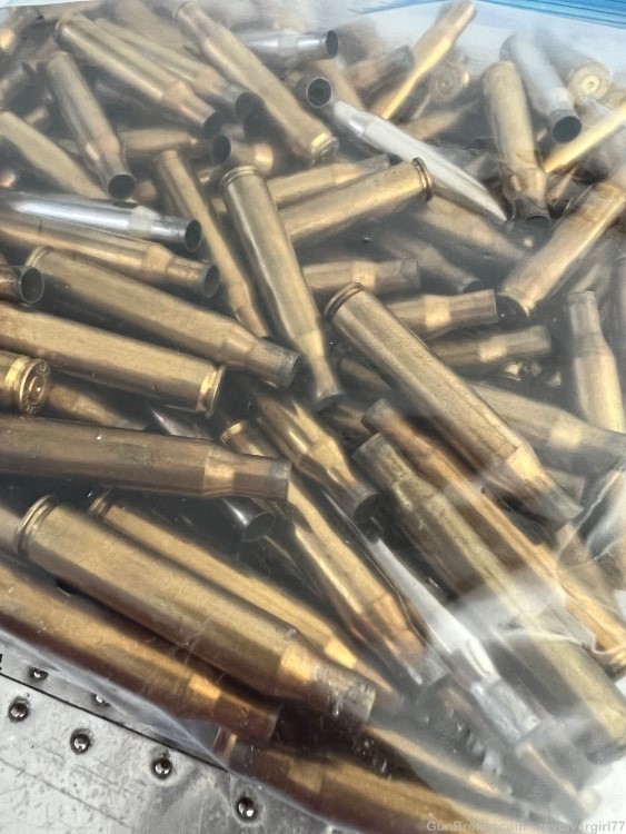 .270 win Once fired brass - 187 rounds - free shipping -img-1
