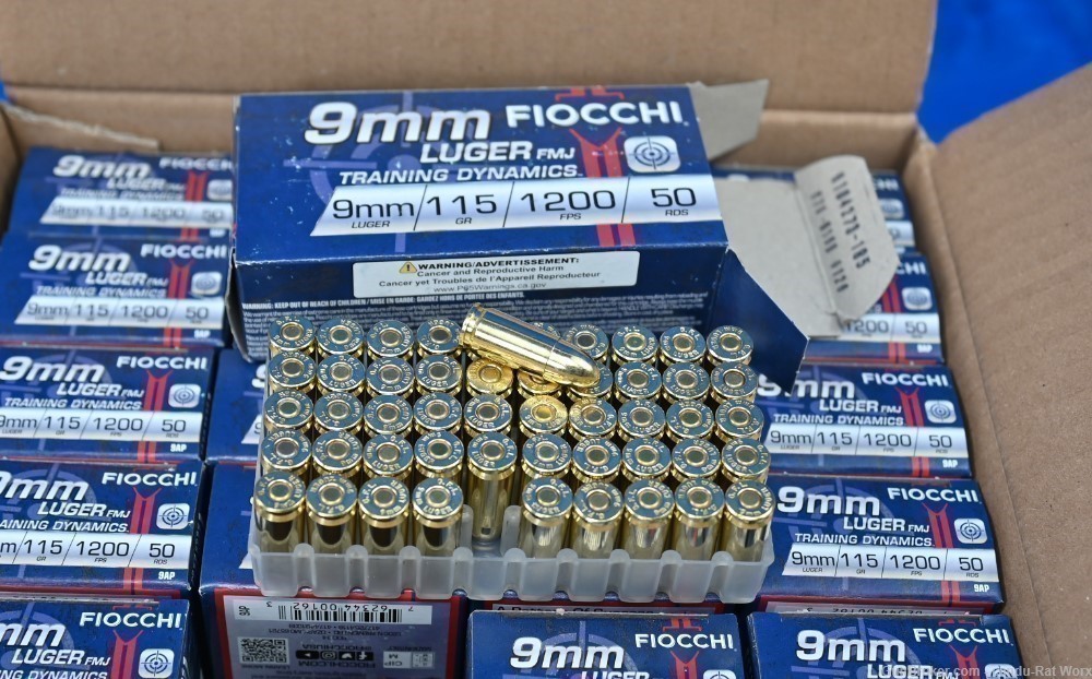 Fiocchi 9mm 1000 Rounds FMJ 115gr-img-0
