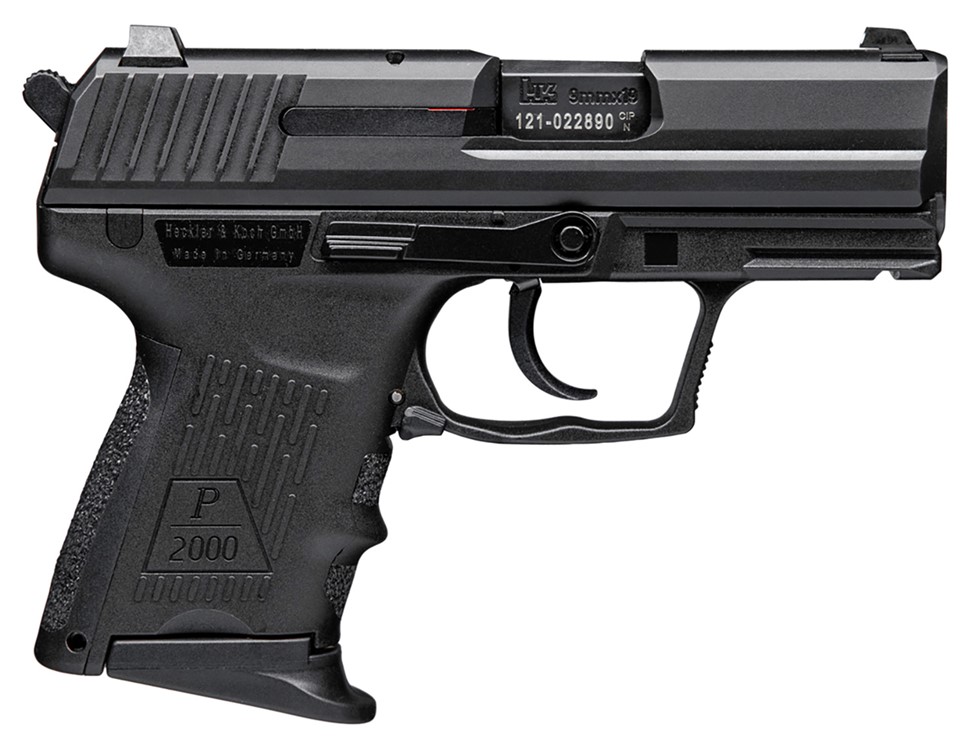 HK  P2000 Subcompact V3 9mm Luger 3.26 10+1 (2) Black -img-0