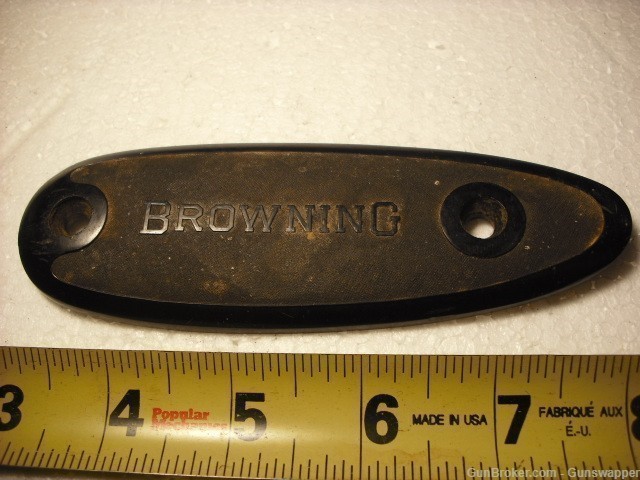 Gun Parts Browning Rifle (?) Buttplate Part No Reserve-img-0