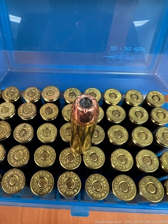Reloaded ammo caliber .500 S&W - Hornady - PACK 46RD-img-1