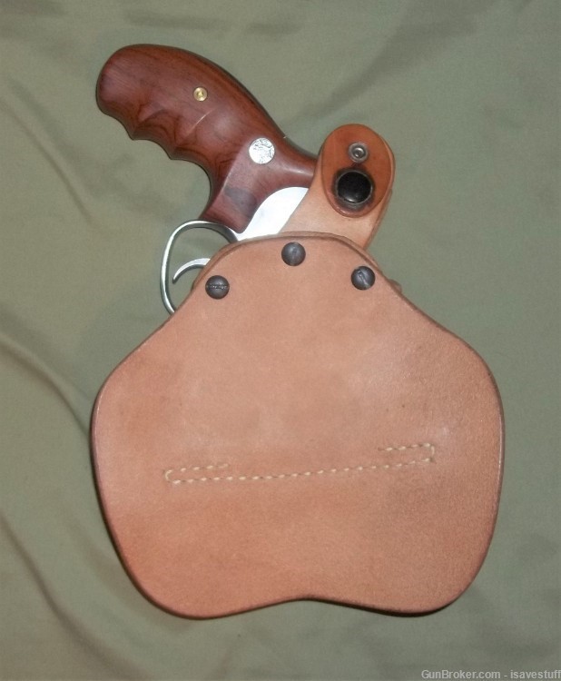 Smith Wesson 19 64 65 66 686 Desantis L/H Leather Paddle Holster 38 357-img-1