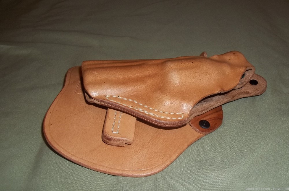 Smith Wesson 19 64 65 66 686 Desantis L/H Leather Paddle Holster 38 357-img-4
