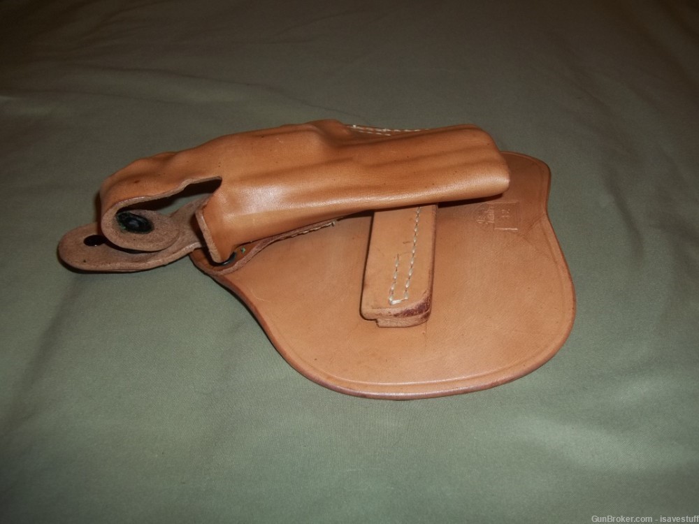 Smith Wesson 19 64 65 66 686 Desantis L/H Leather Paddle Holster 38 357-img-6
