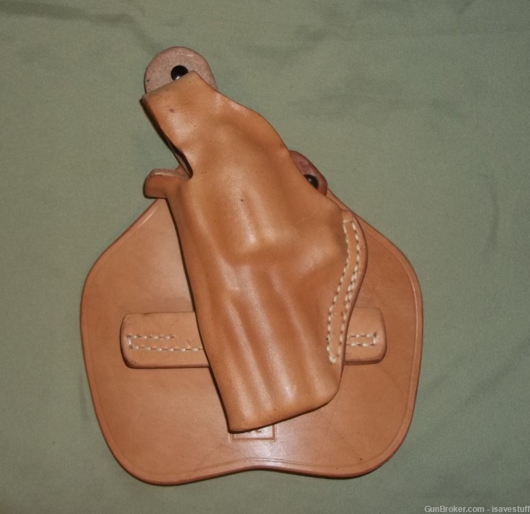 Smith Wesson 19 64 65 66 686 Desantis L/H Leather Paddle Holster 38 357-img-3