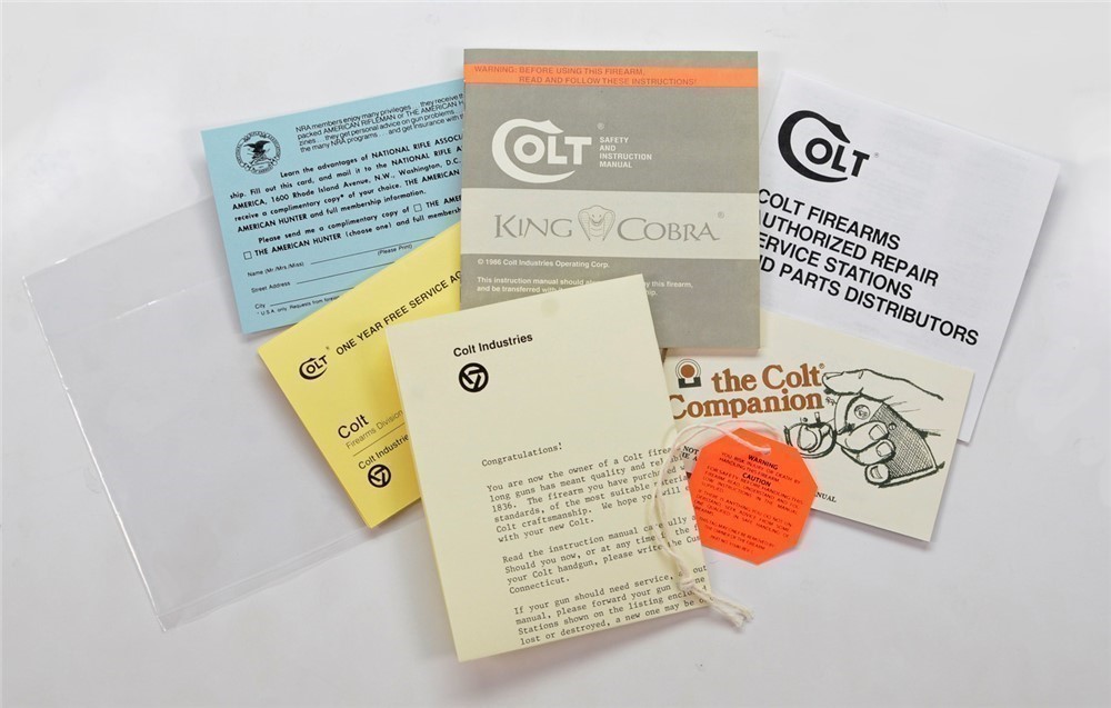 Colt Whitetailer Factory Paperwork Packet. DOM 1986-1988-img-8