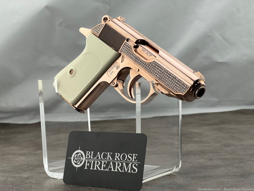 Walther PPK 18K Rose Gold Polished w/ 512 VS1 Diamonds-img-5