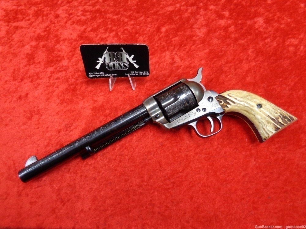 1923 COLT SAA 45 LC 1st Gen Generation Engraved Stag Grips WE TRADE & BUY-img-25