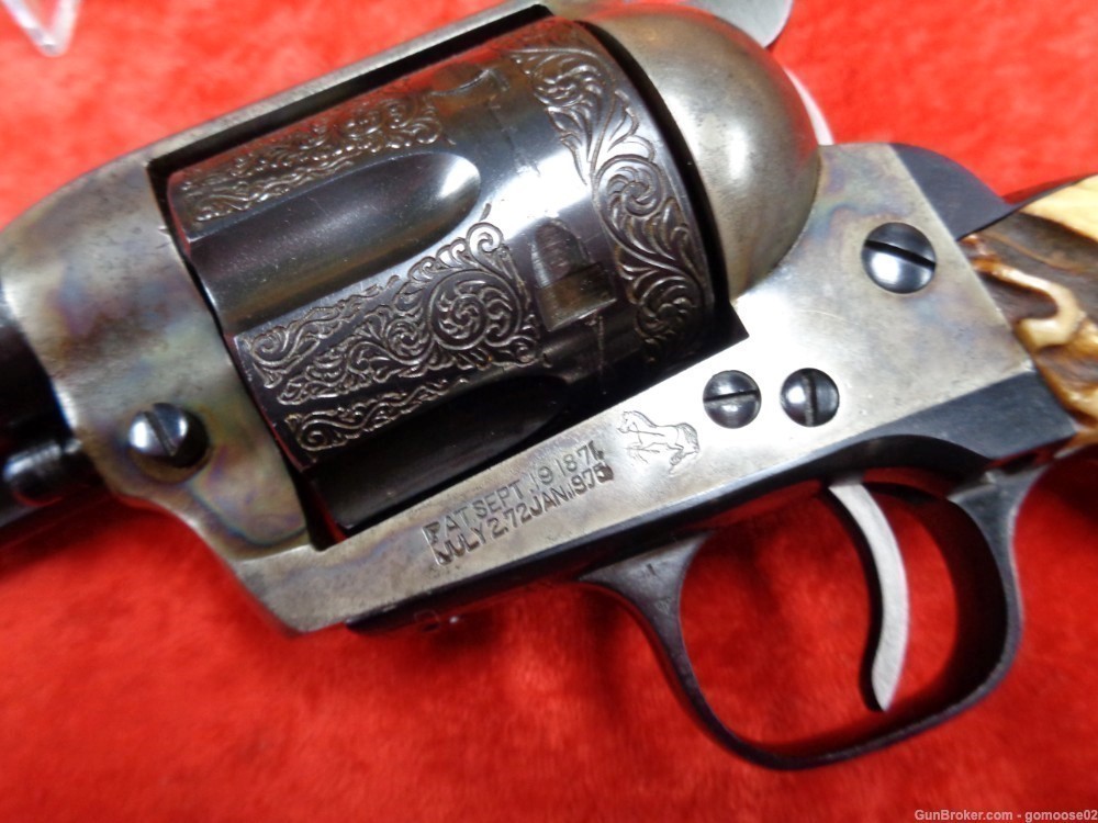 1923 COLT SAA 45 LC 1st Gen Generation Engraved Stag Grips WE TRADE & BUY-img-24