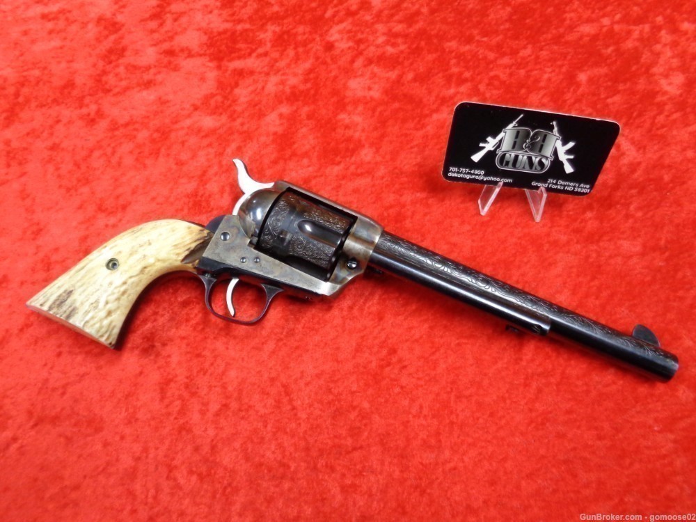 1923 COLT SAA 45 LC 1st Gen Generation Engraved Stag Grips WE TRADE & BUY-img-26
