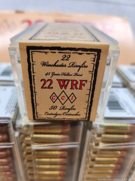 50 rd boxes of cci 22 wrf .22 winchester rimfire 45 gr hollow point -img-4