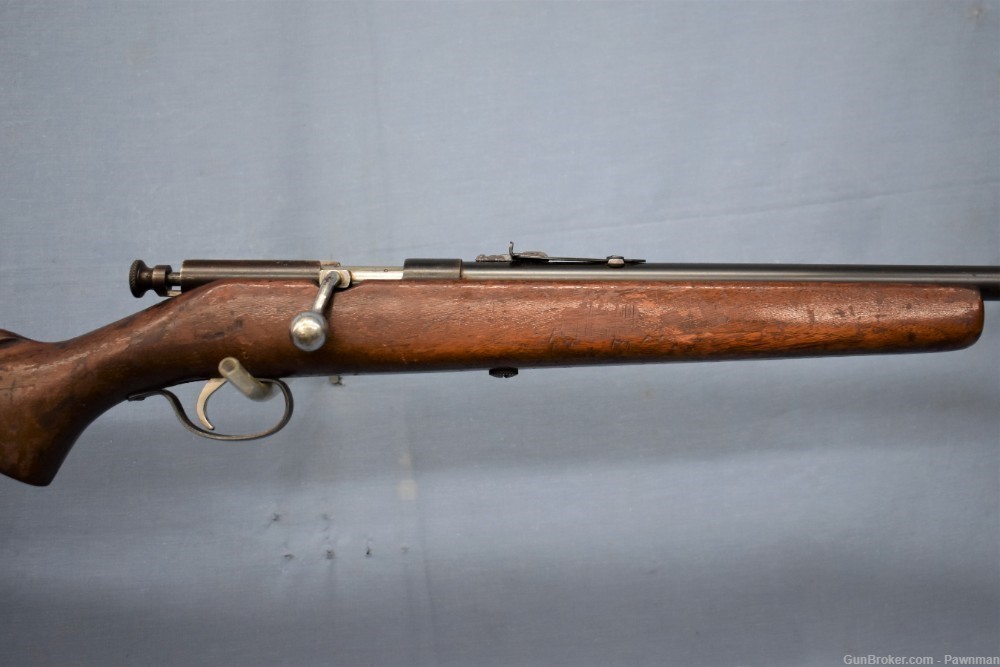 Savage Model 3B single shot bolt action rifle in 22LR  built 1930 to 1947-img-2