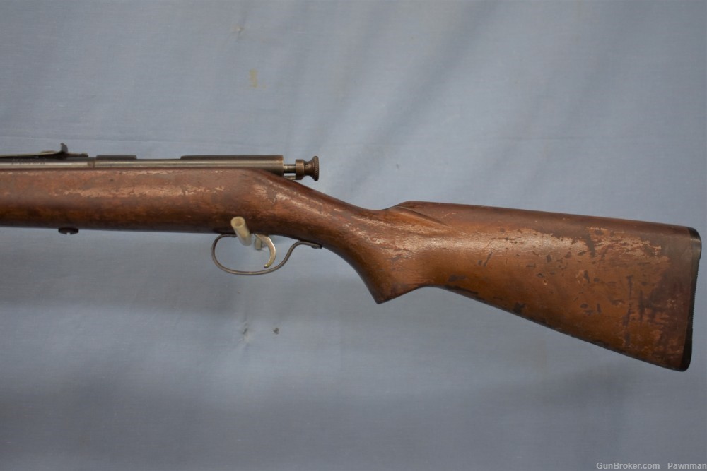 Savage Model 3B single shot bolt action rifle in 22LR  built 1930 to 1947-img-5
