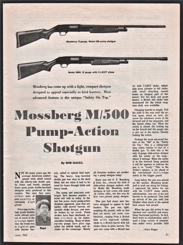 1962 Mossberg M/500 Evaluation Article w/ Disassembly-img-0