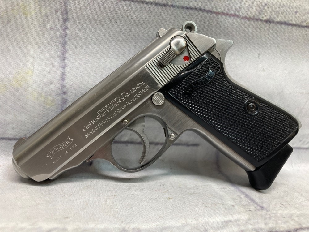 Walther Interarms PPK/S 380 Stainless Pistol USA -img-0