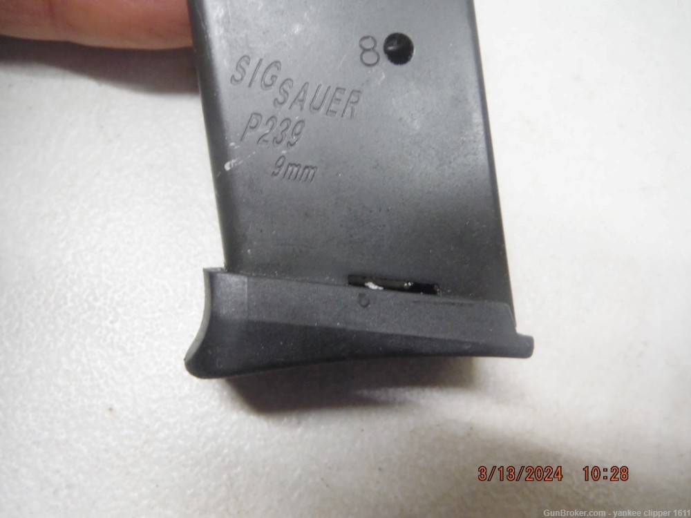 Sig Sauer P239 9mm 8Rd Magazine New Original Factory-img-2