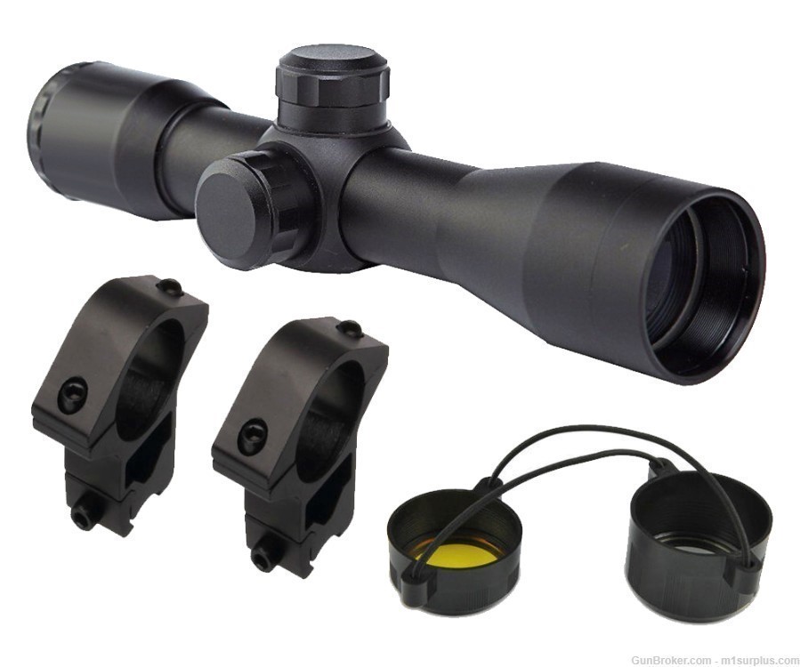 Compact 4x32 Scope + Ring Mounts for Marlin Model 22 60 60SN 795 60C Rifle -img-0