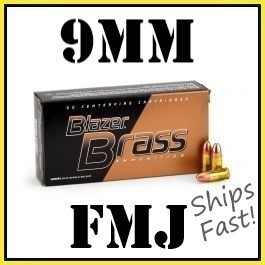 1000rds Bulk Blazer Brass 9mm Luger 115gr FMJ Target bulk pack + FAST SHIP-img-0