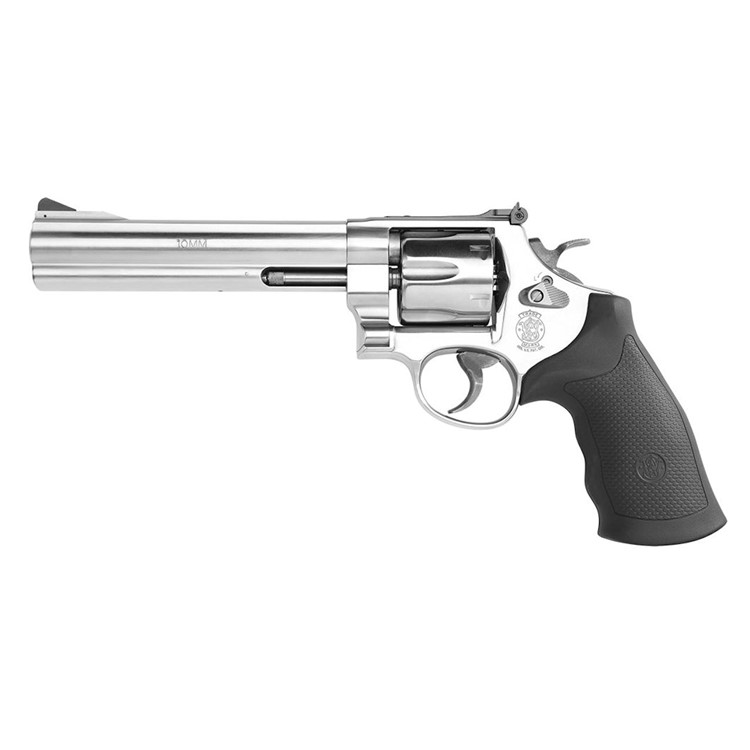 Smith & Wesson 610 Revolver 10mm Stainless Steel 6.5-img-1