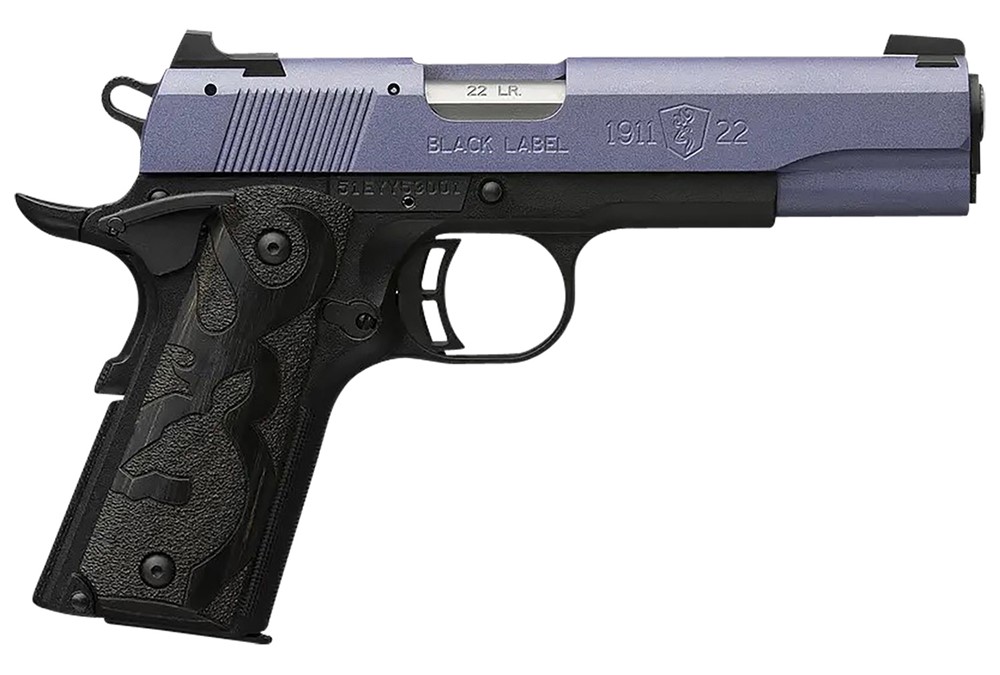Browning 1911-22 Black Label 22 LR Pistol 4.25 Crushed Orchid 051893490-img-0