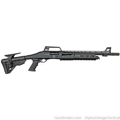 TR Imports RZ17 Tactical Shotgun Pistol Grip Stock 12ga 18.5" Barrel Black-img-0