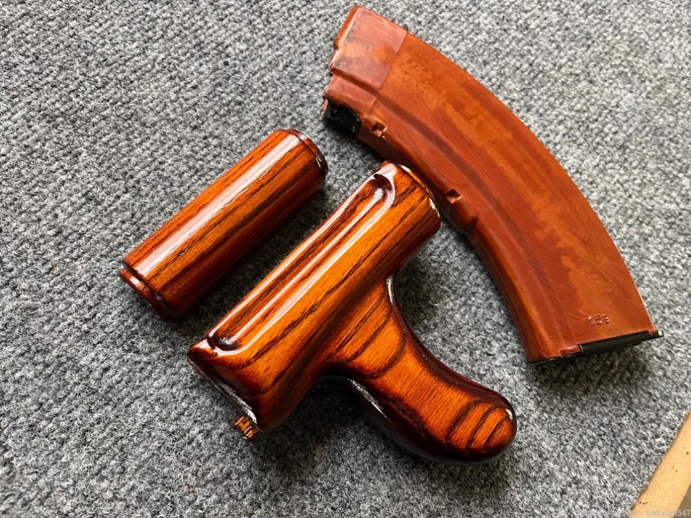 Custom Tula Bakelite Orange Krinkov / SAM7K Dong Style Hand Guard Set-img-8