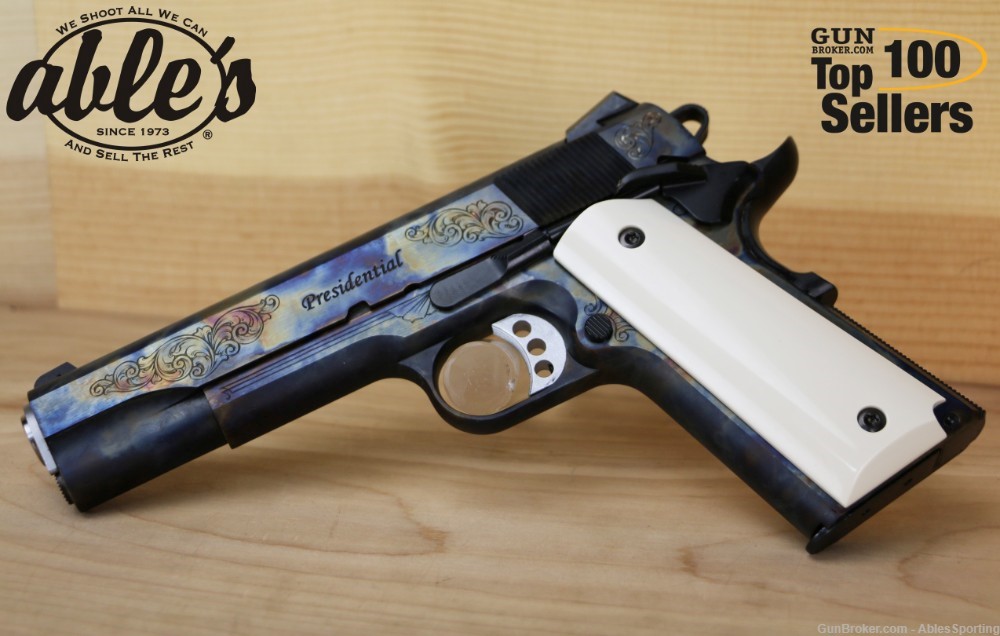 CNC Presidential Springfield 1911 CNCPRES45, 45 ACP, Ivory Grip, 7 Of 200-img-0