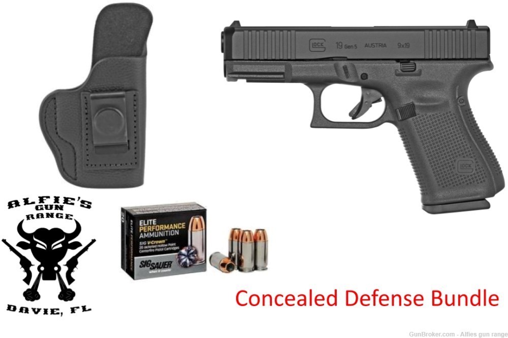 Glock 19 Gen 5 9mm Concealed Defense Package-img-0